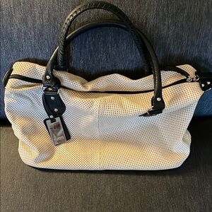Claudia Firenze Elegant Cream and Black Women's Bag